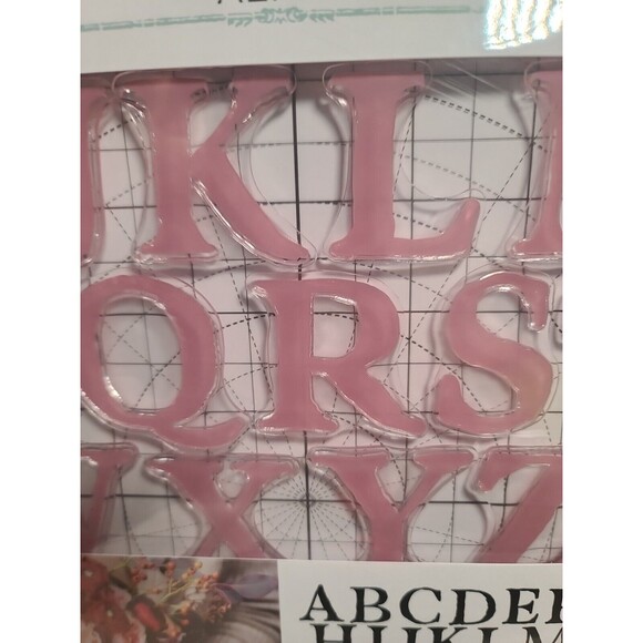 NEW Alpha- Clearly Aligned Decor Stamp- Redesign Prima letters ALPHABET Set - Picture 4 of 7